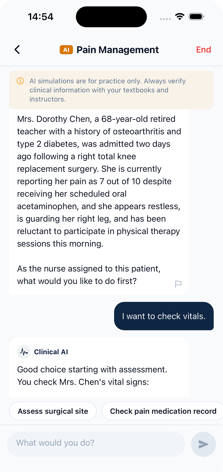 Clinical simulation in action